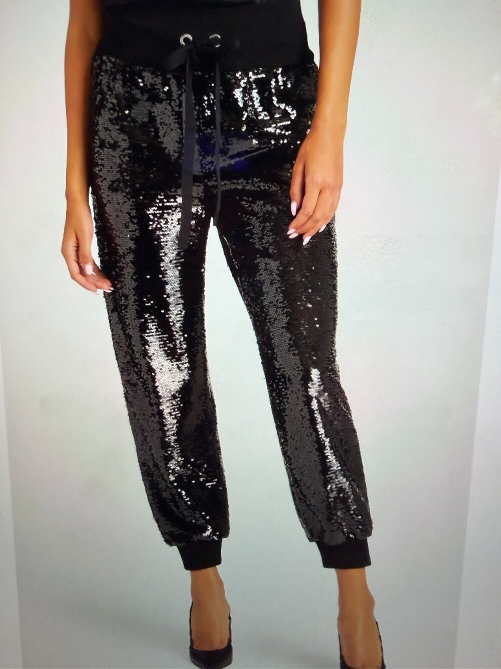 NEW WITH TAGS CINQ A SEPT SEQUIN "GILES" PANT